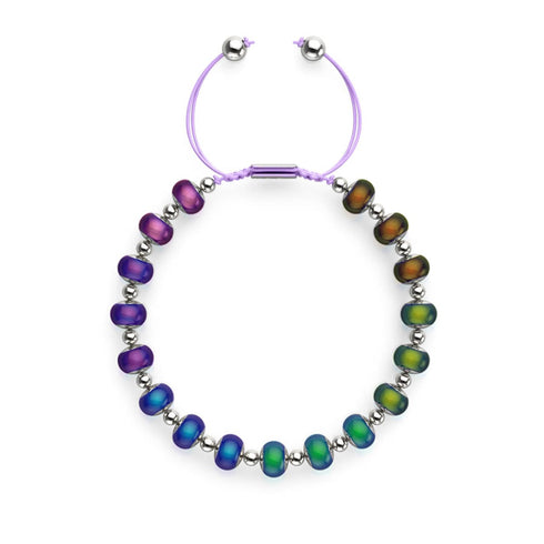 Chromata | Silber x Flieder | Stimmungsstein-Charm-Armband